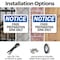 Signmission Food Preparation Sink Only, 10 in W x Rectangle, Plastic OS-2PACK-NS-P-710-L-12835 - alternate 4